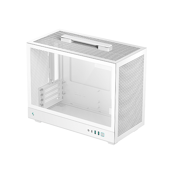 Gabinete Gamer DeepCool CH160 Plus Micro ATX Sem Fan Branco