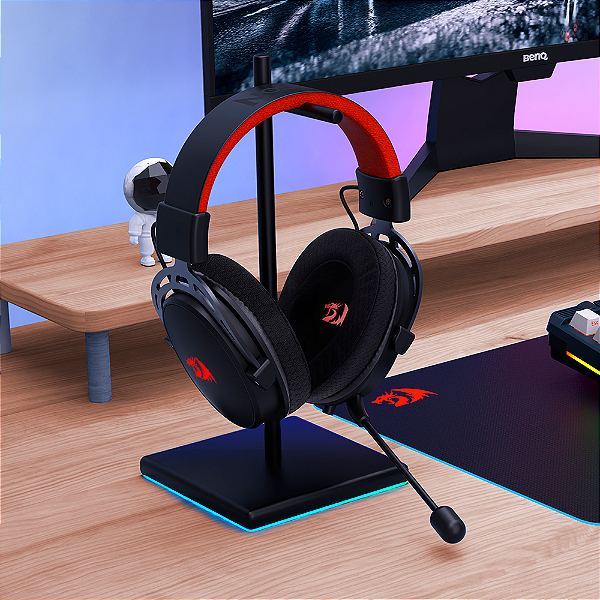 Headset Gamer Redragon Cragblade H541 Microfone Removível Preto - Pro Setup - E-Commerce