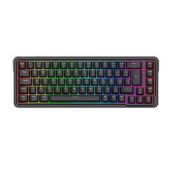 Teclado Magnético Gamer Redragon Nova RGB Switch UltraMag Linear Preto