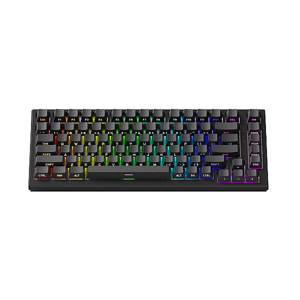 Teclado Magnético Gamer Akko TAC75 HE 8K RGB Switch Akko Glare Linear Preto
