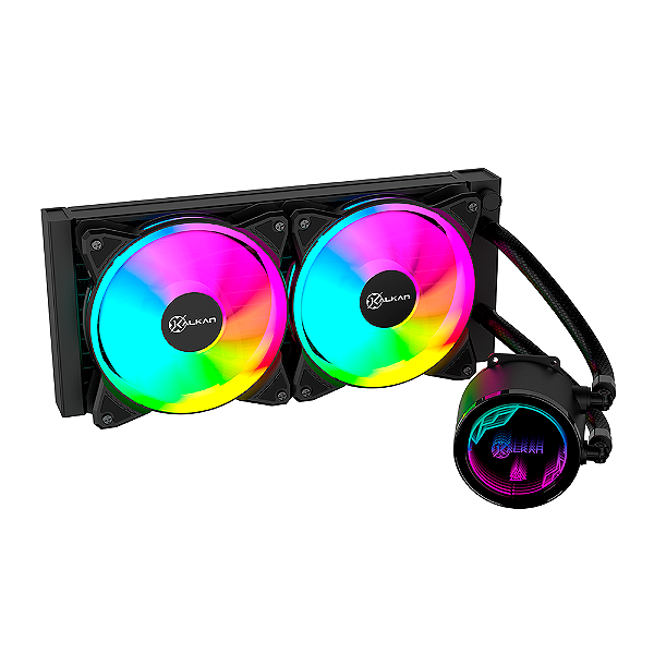 Water Cooler Kalkan Iota V2 240 RGB 240mm ARGB Preto