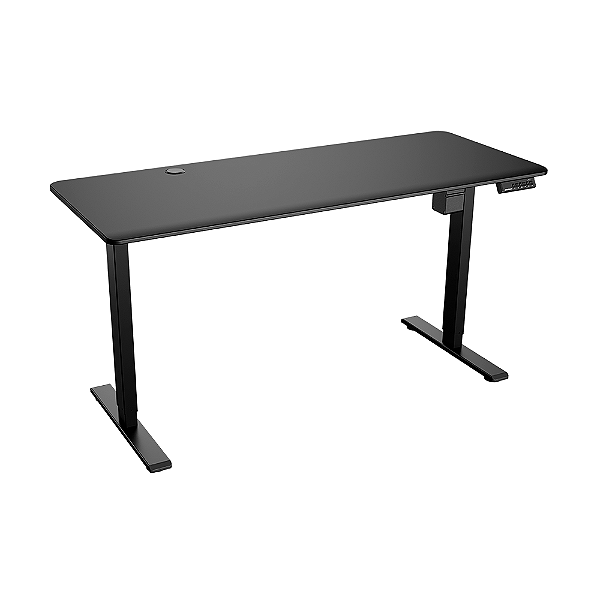 Mesa Elétrica Cougar Royal Mossa 150cm Com Ajuste De Altura Preto