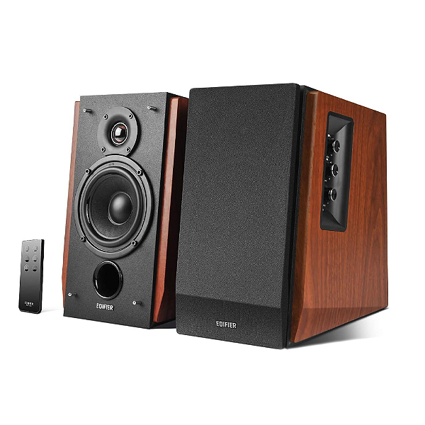 Caixa de Som Monitor de Áudio Edifier 66W RMS Bluetooth R1700BT Madeira