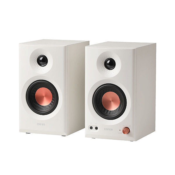Caixa de Som Monitor de Áudio Edifier 36W RMS Bluetooth 5.4 Hi-Res MR3 Branco