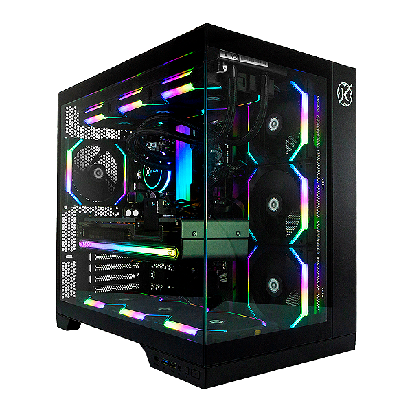 Gabinete Gamer Kalkan Asgard Mid Tower ATX Sem Fans Preto