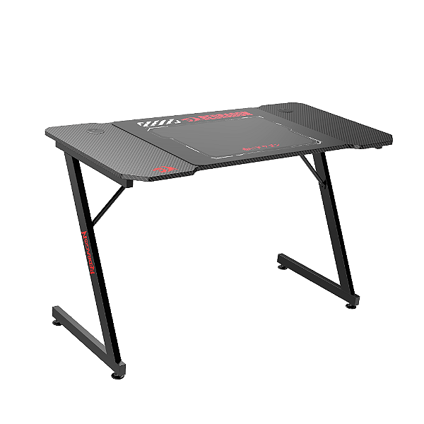 Mesa Gamer Redragon 120cm Fibra de Carbono GD-1102E-S Preto