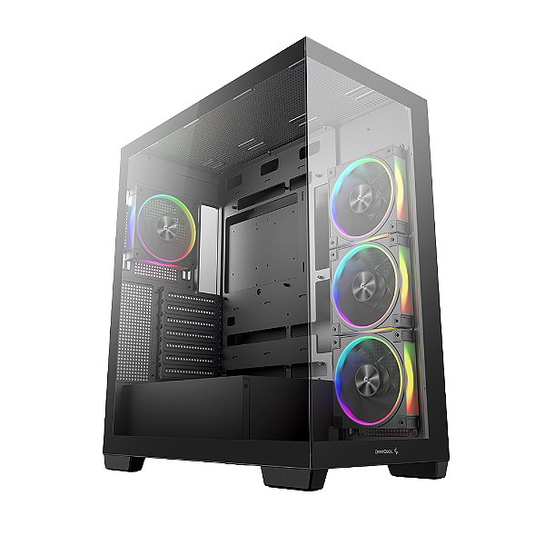 Gabinete Gamer DeepCool Mid Tower CG580 4F V2 4 Fans ARGB Preto