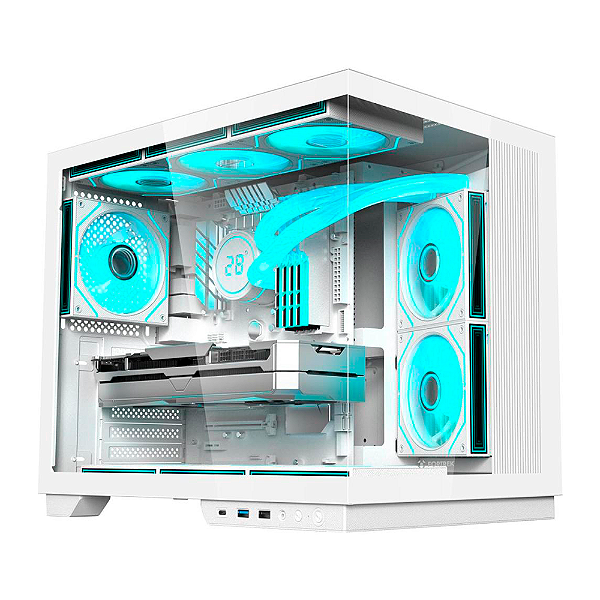 Gabinete Gamer Fortrek Clarity Max Branco
