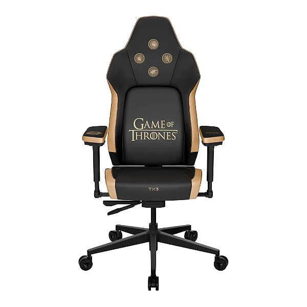 Cadeira Gamer ThunderX3 Core Smart Game of Thrones Preto e Dourado