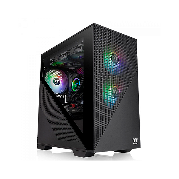 Gabinete Gamer Thermaltake Divider 170 TG Mid Tower Micro ATX Preto