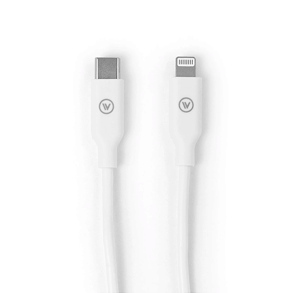 Cabo de Carregamento iWill Essencial USB-C para Lightning Branco