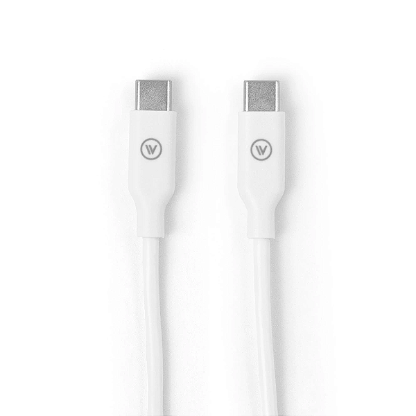 Cabo de Carregamento iWill Essencial USB-C para USB-C Branco