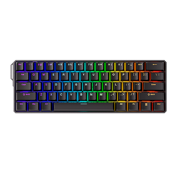 Teclado Magnético Gamer Monsgeek Fun60 Ultra TMR RGB Preto
