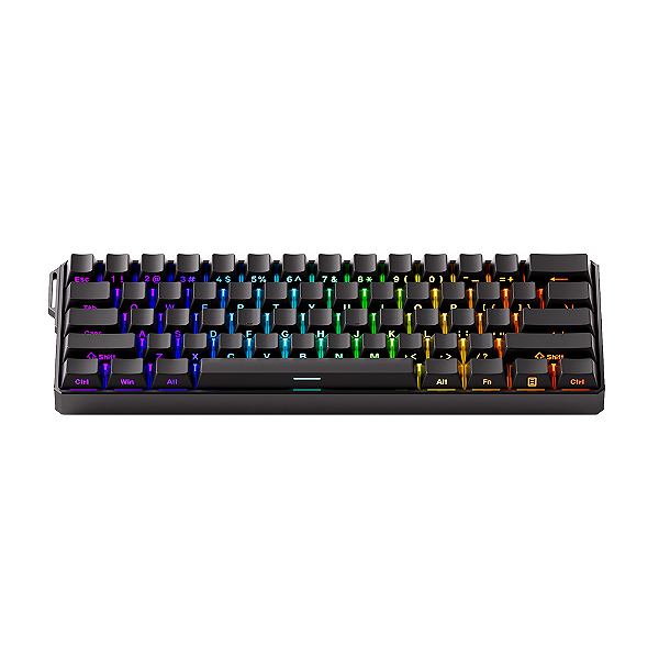 Teclado Magnético Gamer Monsgeek Fun60 Ultra Alumínio 8K RGB Preto