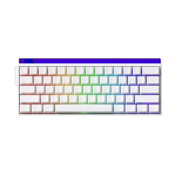 Teclado Magnético Gamer Veekos Shine60 HE SP ARGB Branco