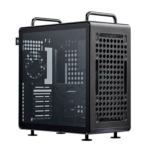 Gabinete Gamer Cooler Master QUBE 540 Stardust Iron ATX Com Fans Preto