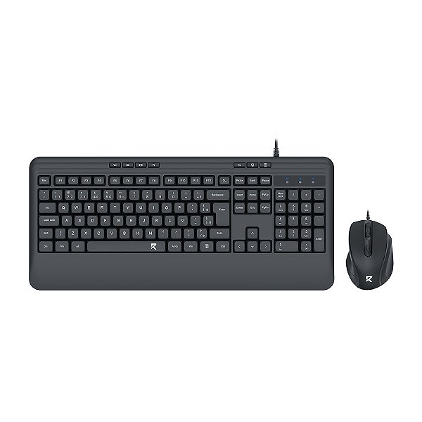 Combo Mouse e Teclado Redragon R Office BS-7642 USB Preto