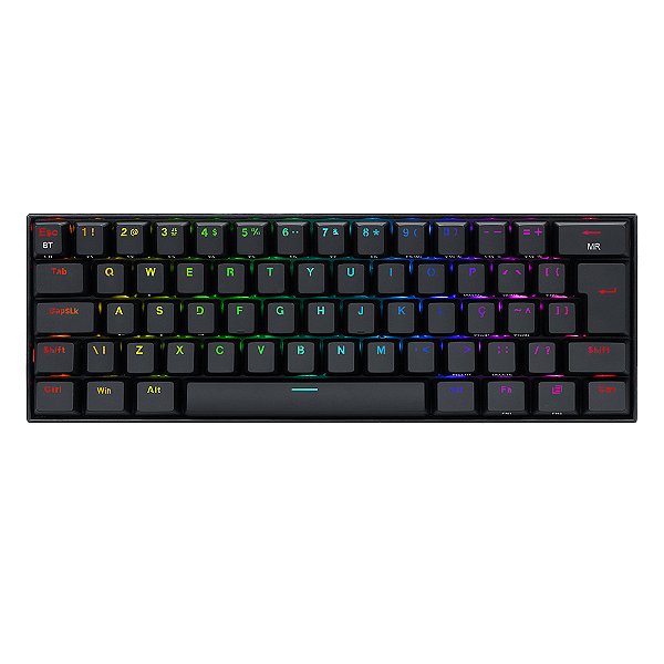Teclado Mecânico Gamer Redragon Draconic Pro ARGB Preto