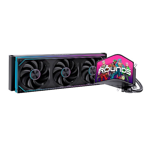 Water Cooler Gamer Round5 Horizon Tela Curva ARGB 360mm Preto