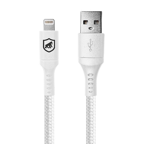 Cabo Survivor Gshield USB-A Para Lightning 1.5m Branco