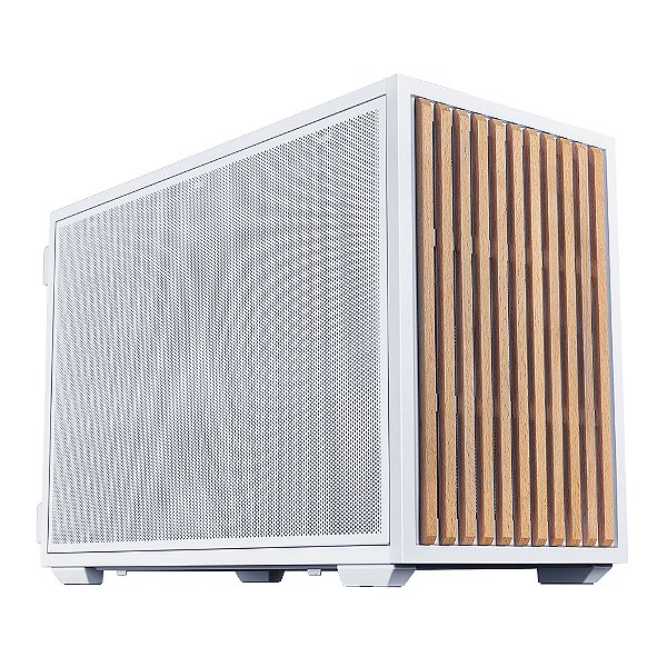 Gabinete Gamer Lian Li X Dan Case B4 Wood Com Fans Branco