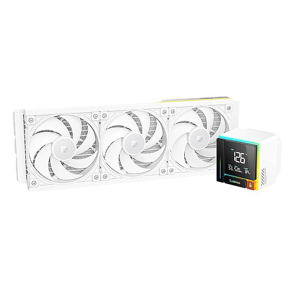 Water Cooler Gamer Sudokoo Energlo 360mm Display Digital Branco