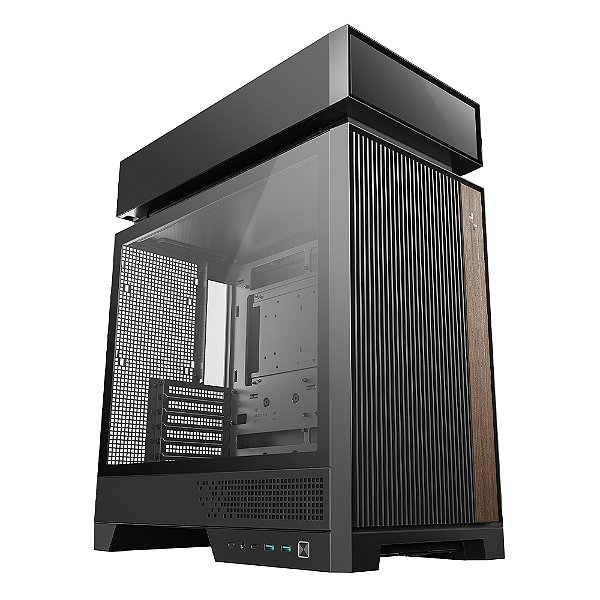 Gabinete Gamer DeepCool CL660 Mid Tower ATX Com Fans ARGB Madeira Preto