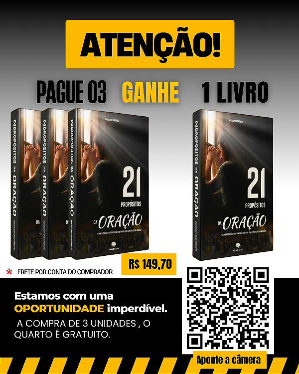 COMBO : Compre 3 e leve 4 Livros 21 PROPÓSITOS DA ORAÇÃO