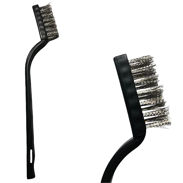 Escova cerdas nylon para limpeza de instrumentais cirúrgicos 18,5 cm