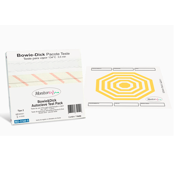 Teste Bowie Dick BD134 Pacote Pronto para Autoclave