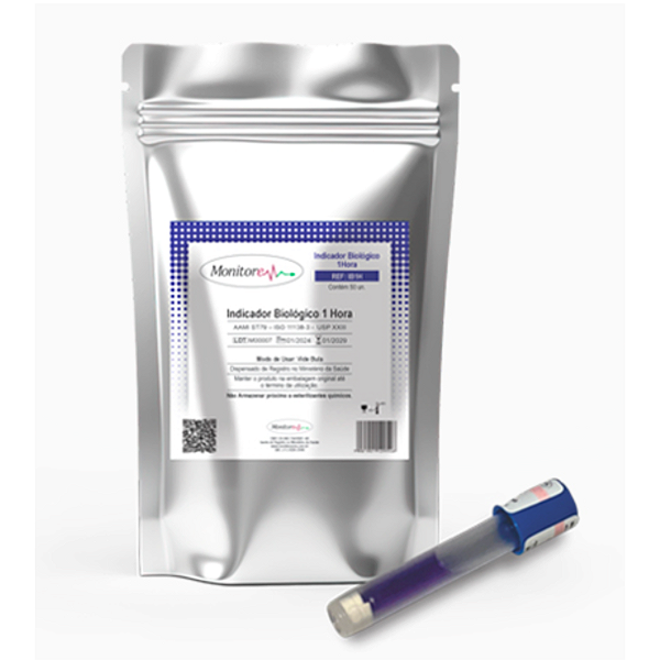 Indicador Biológico Monitore IB1H para Vapor 1 Hora