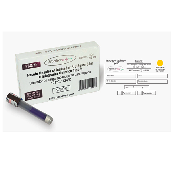 Pacote Desafio PCD3H com Indicador Biológico e Tipo 5