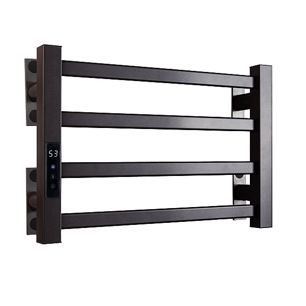 Toalheiro Elétrico Térmico Aquecido 30x 45 Preto 220V