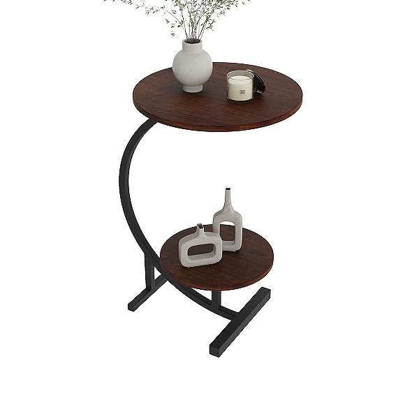 MESA DE CANTO REDONDA SALA CENTRO LUXO 40 Cm