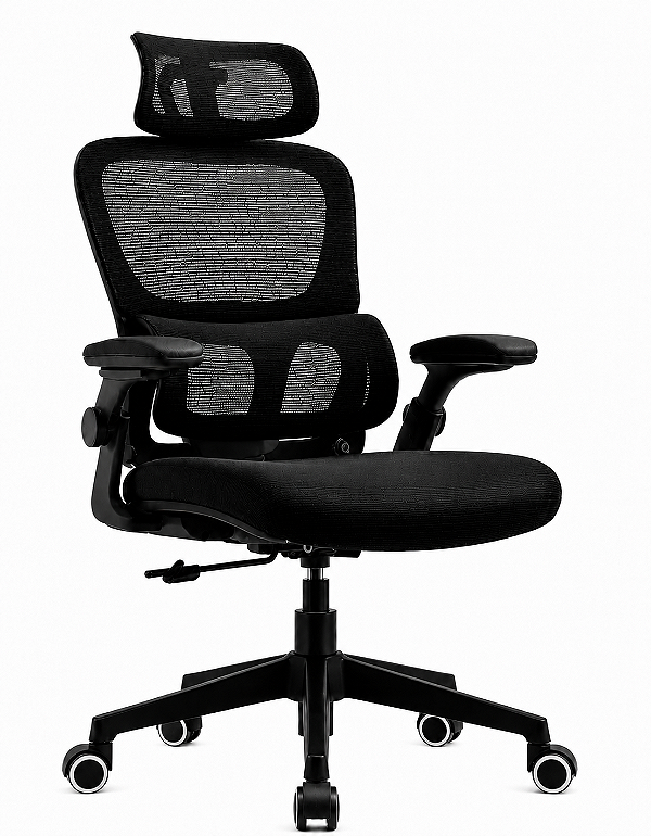 Cadeira Escritório Ergonômica Com Ajuste Lombar e Apoio de Cabeça Premium Kazartte