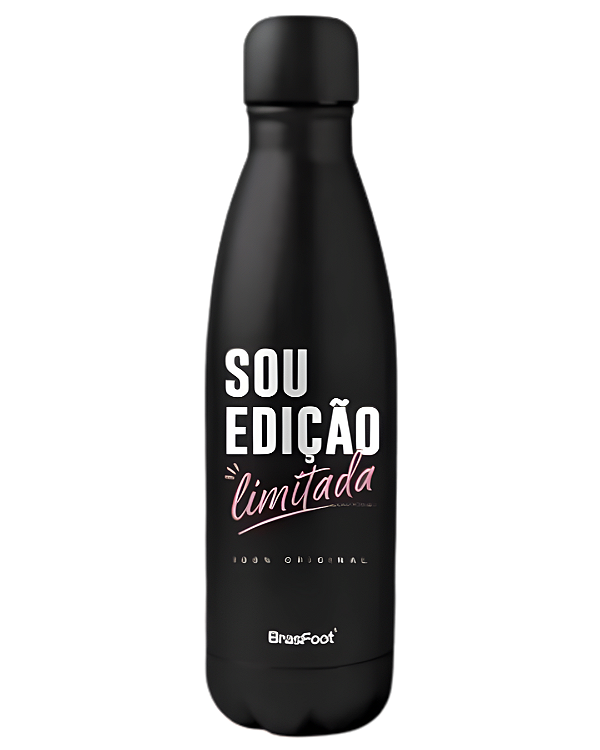GARRAFA TÉRMICA METAL NEO 500ML - SOU EDIÇÃO LIMITADA
