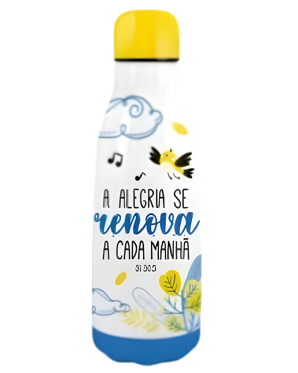 GARRAFA TÉRMICA METAL NEO 350ML FE1 - SMILINGUIDO A ALEGRIA