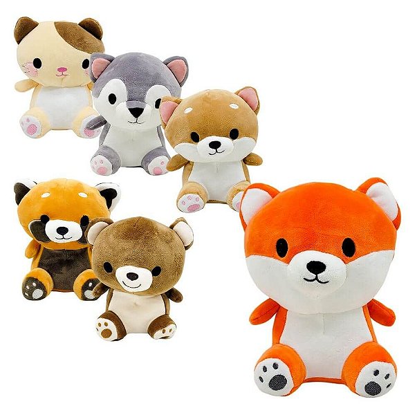 PELUCIA ANIMAIS DIVERSOS 21CM