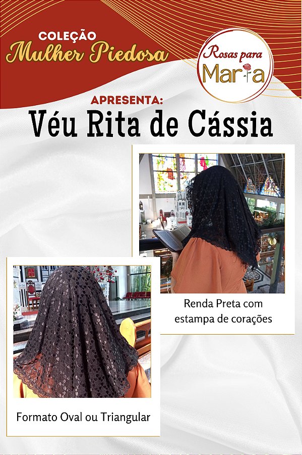 Véu Rita de Cássia - oval