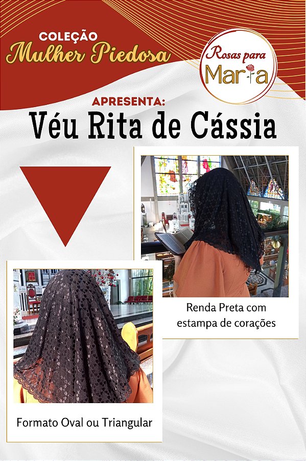 Véu Rita de Cássia - TRIANGULAR