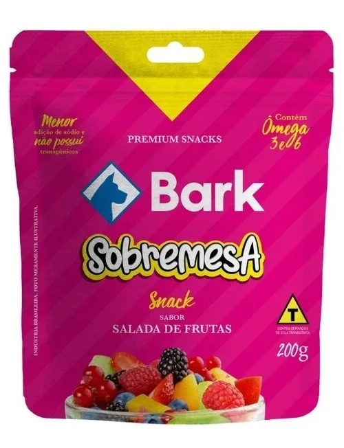 Snack Bark Sobremesa Salada de Frutas para Cães - 200gr