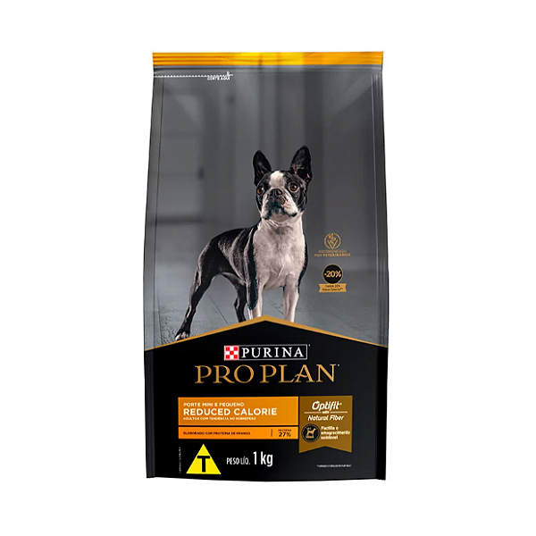 Ração Nestlé Purina Pro Plan Reduced Calorie para Cães Adultos de Raças Pequenas Sabor Frango - 1kg