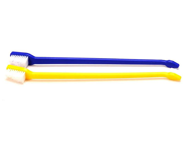 Escova Dental com Cabo Longo para Cães e Gatos