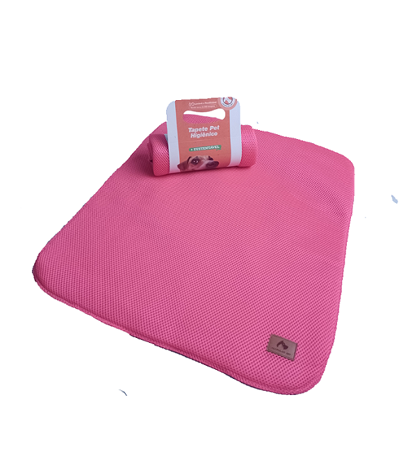 Tapete Higiênico Lavável Acapulco Pet Rosa para Cães e Gatos
