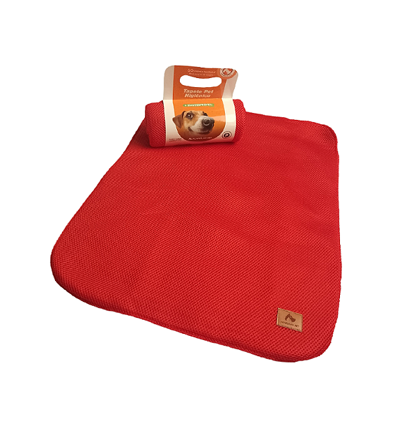 Tapete Higiênico Lavável Acapulco Pet Vermelho para Cães e Gatos
