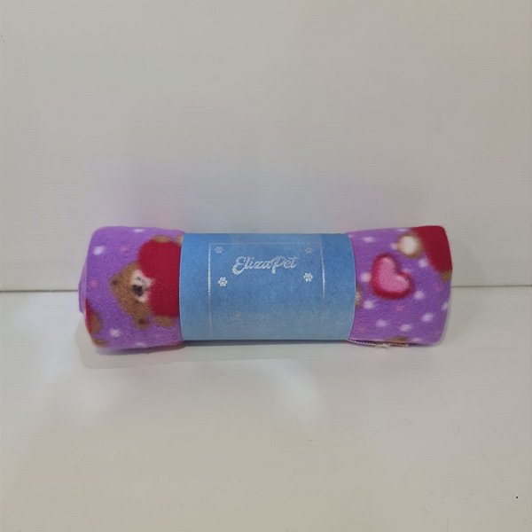 Manta Soft Purple Teddy Bear - Elizapet