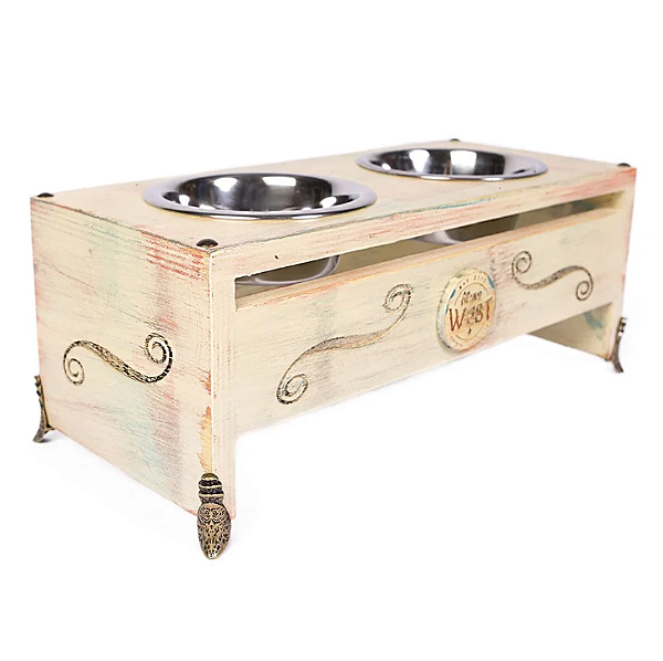 Comedouro e bebedouro Old Saloon Patina duplo