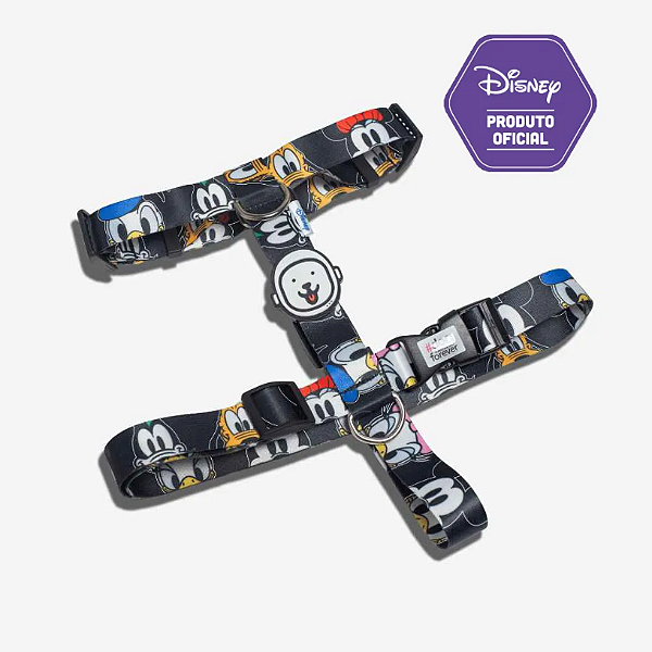 Peitoral H para Cachorros Mickey e Amigos - Dog Friends Forever