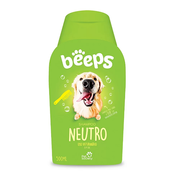 Shampoo Beeps Neutro para Cães e Gatos 500ml