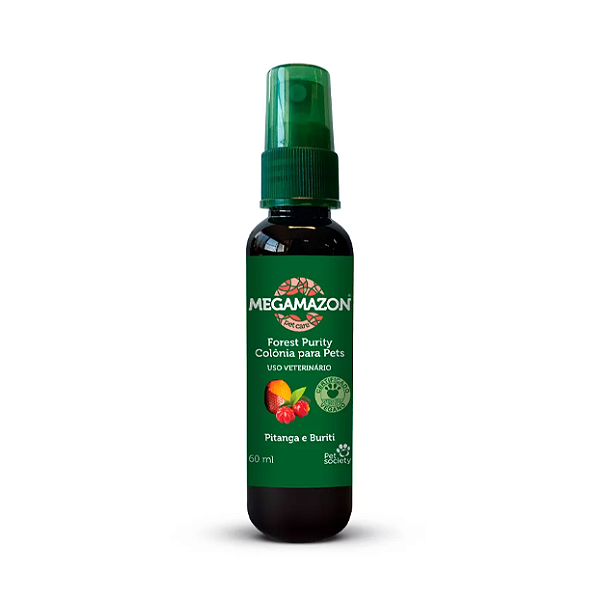 Colônia Megamazon Forest Purity Pitanga e Buriti para Cães e Gatos - 60ml